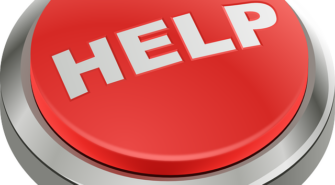 stock photo red help button