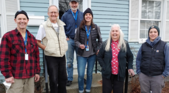 Joe & Betty Roy photo of actual OAHMP homeowners and OAHMP volunteers.