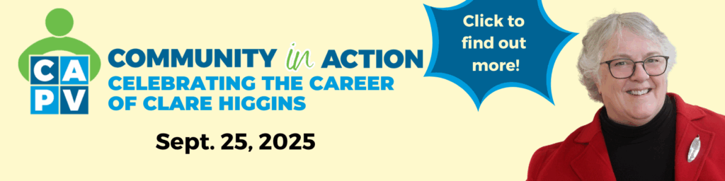 Click to find out more about Community IN Action, our gala to celebrate the career of departing Executive Director Clare higgins